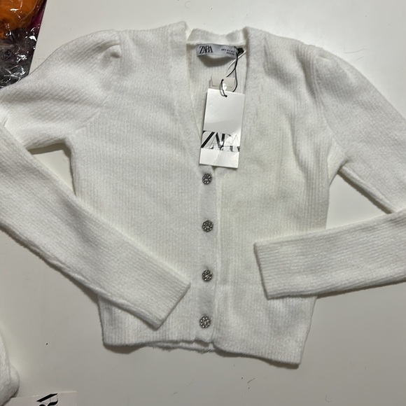 ZARA Jewel button knit cardigan 9598 197 - Picture 16 of 16